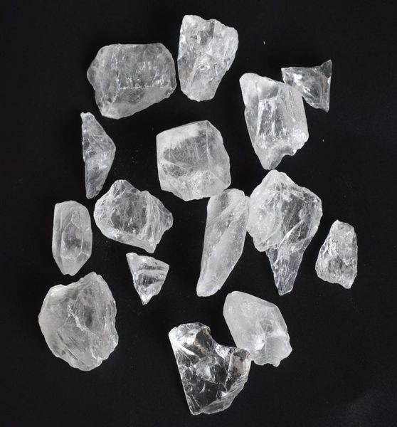 Pierres brutes naturelles en vrac, cristal de roche, pierres précieuses brutes de guérison Reiki, avec pochette, 200g, 2799137