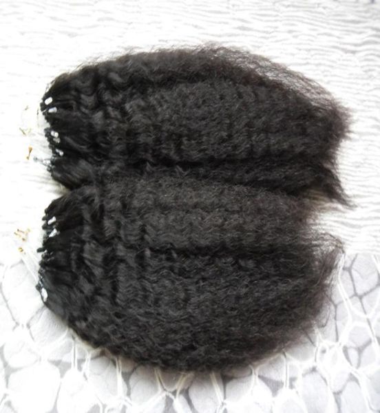 200g Boucle yaki grossière Micro Ring Hair 1gs 100gpack Micro Loop Heuvrages Human Exp Kinky Straight Micro perle Links Remy Hair Extensions5482983