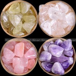 200G Natural Pink Quartz Crystal Amethyst Stone Rock Chips Specimen Healing A172 Natuurlijke stenen en mineralen