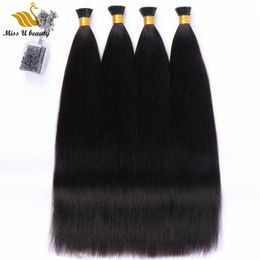 200Gram Natuurlijke Kleur Zijdeachtige Straight Hair Extensions Remy Humanhair Cuticle Liked 12-30inch 200/125 / 100Strands