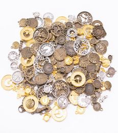 200 grammes mixtes mixtes couleurs argent bronze alarker watch charmes pendentif pour bracelet oreille collier bijourie bricolage fabrication3990056