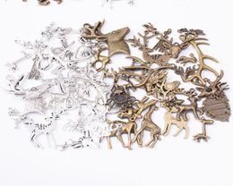 200 Grams Vintage Color Color Bronze Girafe Sika Deer Antler Charmes Pendentif pour bracelet Collier Bringe de bricolage