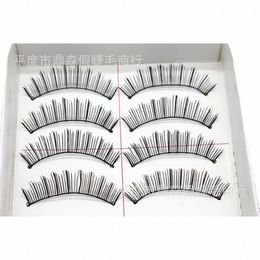 200 lot 10 paires/lot fait à la main fi naturel fi Lg faux yeux maquillage faux noir volumineux outils de coiffure Eyel 219X #