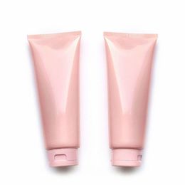 200 ml 200 g 25 unids Vacío Rosa Cosmético Tubo Suave Plástico Loción Champú Crema Squeeze Embalaje Flip Tapa Botella Contenedor Ujswf