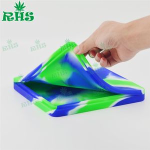 200 ml gros récipients roulants en silicone accessoires pour fumer concentré d'herbes sèches récipients de cire dab outil plates-formes pétrolières bocaux 7.02*0.78 pouces