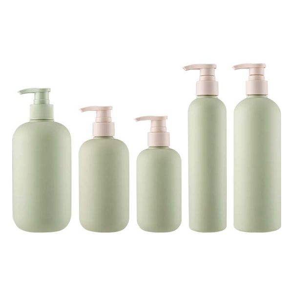 200ml260ml300ml400ml500ml Vert Lotion Bouteille Maquillage Salle De Bains Liquide Shampooing Pompe Bouteilles Voyage Distributeur Conteneur pour Savon Gel Douche