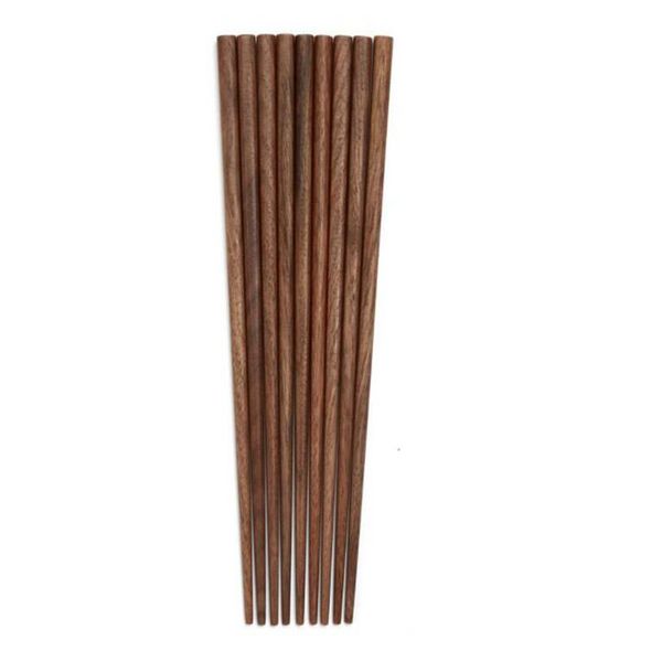 Baguettes en bois de noyer noir, 200 paires, baguettes portables de voyage écologiques pour la maison, cadeau japonais et chinois