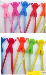 200 paires de baguettes en plastique pour enfants enfants aide à l'apprentissage formation apprentissage heureux jouet en plastique baguettes amusant bébé bébé débutant