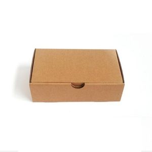 Caja de regalo corrugada de papel Kraft de 200 piezas, caja de envío, caja de cartón corrugado, paquete de regalo de boda, suministros de decoración para fiesta de Navidad