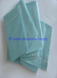 200 stks 107 cm Zilverpoetsdoek voor zilveren Gouden Sieraden Cleaner Blauw Roze Groen kleuren optie Quality6491936