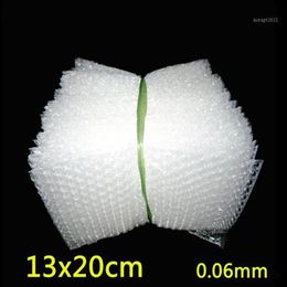 200 pièces 13 20 cm enveloppe de film plastique sacs d'emballage à bulles blanches sac à bulles transparent PE sac antichoc double film 1206S