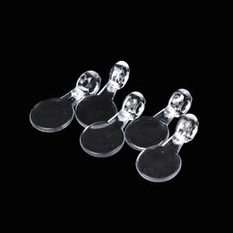 200 stcs 16*8mm Acryl Clear Sieraden Bails Diy Crafting Charm Hooks voor Cabochons