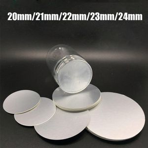 200pcs 20mm 21mm 22mm 23mm 24mm Feuille D'aluminium Joints De Qualité Médicale Feuille D'aluminium Joint Tampons Pour PET PE PP PS PVC HDPE Verre Acryl1744