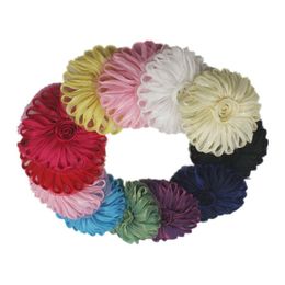 200 pièces 25quot tulle maille tissu fleur garniture pour bébé filles cheveux accessoires bandeau fleur accessoires bricolage artisanat fournitures pour 7403287