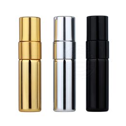 200 -stcs 3 ml mini -parfumfles aluminium spray atomizer flessen monster lege goud zilver zwart glas injectieflacons #DW42344