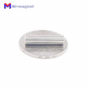 imanes de nevera 50 piezas 5 x 20 mm cilindro magnético ndfeb tierras raras d520 súper fuerte caja de papelería permanente neo imanes 5x20 d5x20