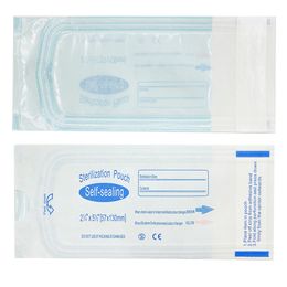 200pcs 57x130 mm Sac stérile jetable Pocket Ziplock Pocket Medical-Grade Sags Sacs