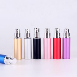 200 stks 5 ml Lege Hervulbare Parfumflesje Reizen Draagbare Mini Parfum Verstuiver Originele Aluminium Spray Cosmetische Containers Qeltx