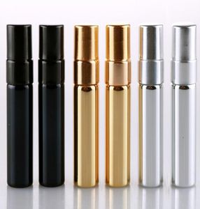 200 stuks 5 ml UV Goud Zilver Zwart Parfum Verstuiver Lege Reisfles Parfum Vrouwen Pocket Spray Hervulbare Glazen Flessen35146612391