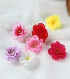 200pcs 6colors artificiels wintersweet plum fleur fleur fleur décorative fleur tête de fleur pour la décoration de maison Supplies de mariage7372354