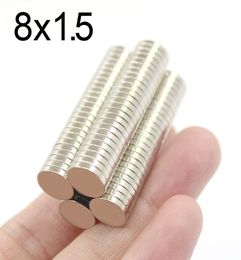 200pcs 8x15 aimant en néodyme 8 mm x 15 mm n35 ndfeb rond super puissant fort Imanes magnétique permanent disque3115190