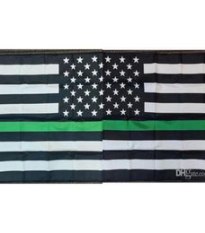 200pcs 90x150cm Poliéster Banner de 3x5ft con arandelas de metal Green Line America Flags G1732174939