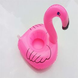 200 pièces matelas à Air pour tasse gonflable flamant rose boissons support de verre piscine flotteurs natation jouet porte-boissons 2156