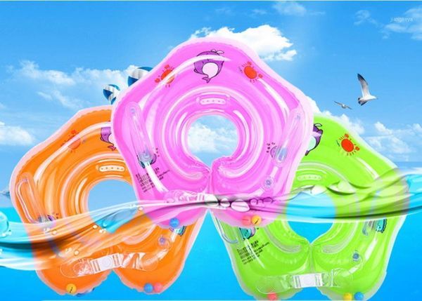 200 pièces bébé natation cou anneau Tube sécurité infantile flotteur cercle pour se baigner gonflable eau gilet de sauvetage bouée