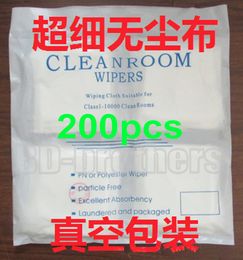 200pcs / bag 9 x 9 cm cleanroom ruitenwissers reinigingsdoekje doekjes papier stencil Wping Paper