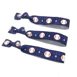 200pcs Baseball Football Golf Elastic Hair Band Bracelet Sports Bracelet Wholesale Band Girls Ponytail Holder Headsband