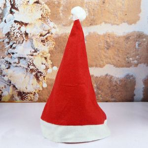 200 stks Kinderen Kerst Santa Claus Hoeden Merryxmas Caps Kid Party Hat voor Santa-Claus Kostuum Kerstcoratie Kinderkopomtrekmaat 55-46cm