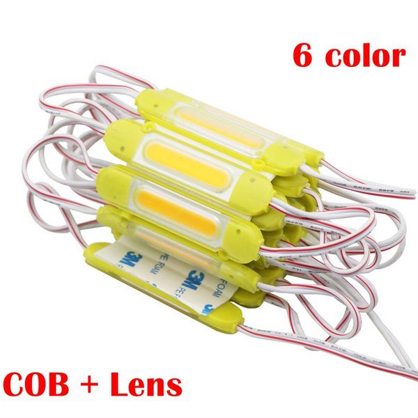 Módulo de iluminación LED COB 200 Uds para señal DC 12V módulos led publicitarios impermeables IP67 Blanco/blanco cálido/verde/azul/amarillo/rosa