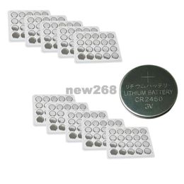 Livraison gratuite 200pcs CR2450 3V 600mAh Lithium Button Batterie pour montres, calculatrice, lampes de poche, etc.