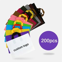 200 % aangepaste boodschappentas Plastic tas Geschenktas Kledingwinkel Gepersonaliseerde tas Dubbelzijdige afdrukken Summer Deals 240322