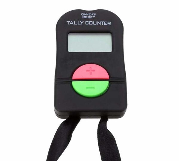 200pcs Digital Hand Tally Counter Electronic Manual Security Gym Gym Security Running Clicker hacia abajo Strap8246987