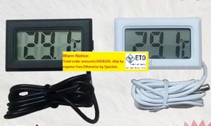 Thermomètre numérique à écran LCD, 200 pièces, réfrigérateur, congélateur, Aquarium, température GT, couleur noir et blanc