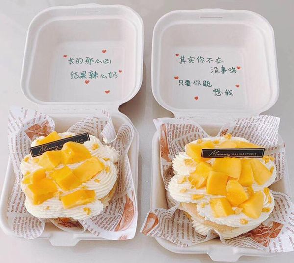 200 pièces boîtes d'emballage alimentaire jetables partie restauration rapide Hamburger gâteau conteneurs Restaurant boîte d'emballage pratique étui à emporter #202155