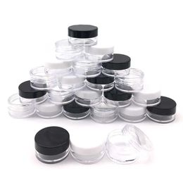 Pots vides en plastique pour maquillage cosmétique, 200 pièces, bouteilles d'échantillon de 2g 3g 5g, fard à paupières, crème, baume à lèvres, conteneur de rangement, Box285f