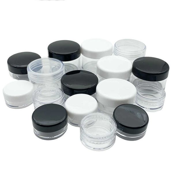 200 Uds. Frascos de plástico vacíos para maquillaje cosmético, botes de 2g/3g/5g, botellas de muestra, crema de sombra de ojos, contenedor de bálsamo labial, caja de almacenamiento WJMU