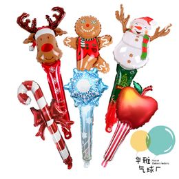 200 % folie ballonnen Santa Rendier Snowman Christmas Ballon Decorations Party Supplies Nieuwjaar Kerstfeestballonnen