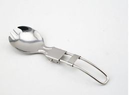 200 pcs Pliant En Acier Inoxydable Cuillère Spork Fourchette En Plein Air Camping Randonnée Voyageur Cuire SN2909