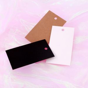 200pcs Kraft Paper Gift Tags avec corde Emballage Hang Tag Trade Mark Label Witwedding Birthday Party Boxes Candy Note Blank Prix