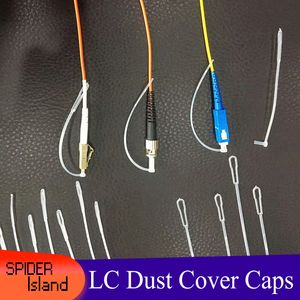200 % LC stofdoppen met koordstofstekker met lange staarten voor glasvezelconnector 2,5 mm 1,25 mm FC SC SC Dust Cover