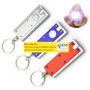 200 pièces LED Camping porte-clés Flash lumière torche porte-clés lampe porte-clés extérieur LED porte-clés lampe de poche promotionnelle creativeZZ