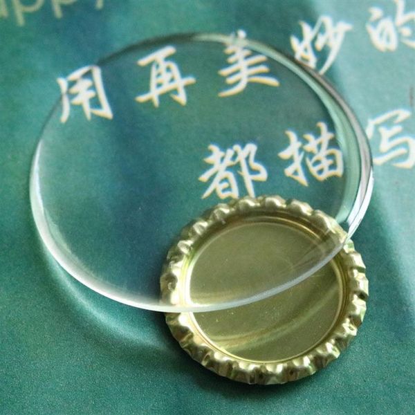 200 Unids / lote 58 MM Cúpulas Epoxi Transparentes Alta Resina Transparente Círculo Etiqueta 1 6 MM Espesor Joyería DIY Hallazgos 51 MM 50 MM Disponible 262N