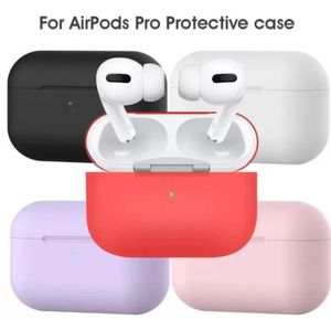 200pcs / lot pour les caisses Apple AirPods Silicone Soft Ultra Min Protector AirPod Cover Earpod Case anti-Drop AirPods Pro Cas DHL Expédition