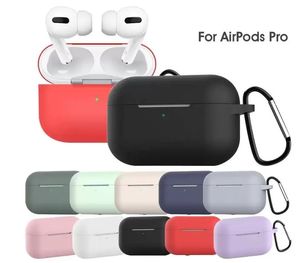 200 pz / lotto Per Apple Airpods Custodie Protezione per auricolari in silicone Protezione morbida ultra sottile Protezione per Airpod Custodia per Earpod Anti-goccia Airpods Pro Custodie Spedizione DHL