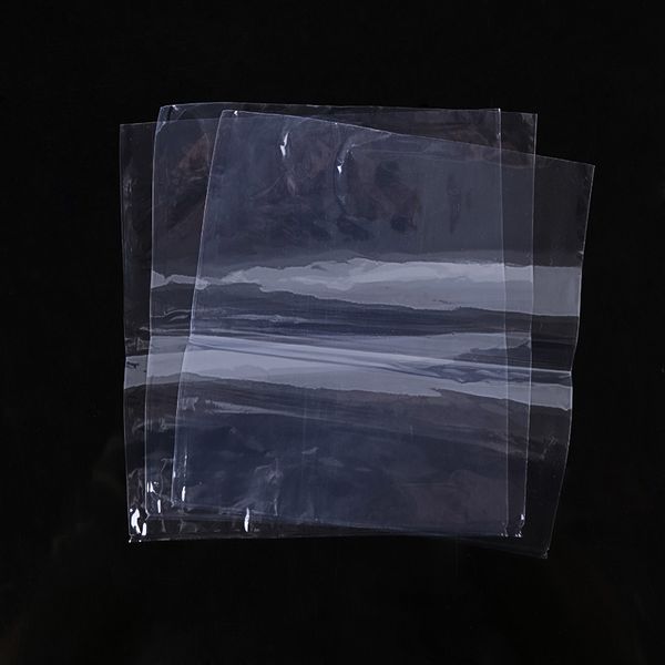 200 unids/lote bolsas de polietileno transparentes termocontraíbles de gran tamaño para zapatos, caja de botellas, bolsa fácil de encoger