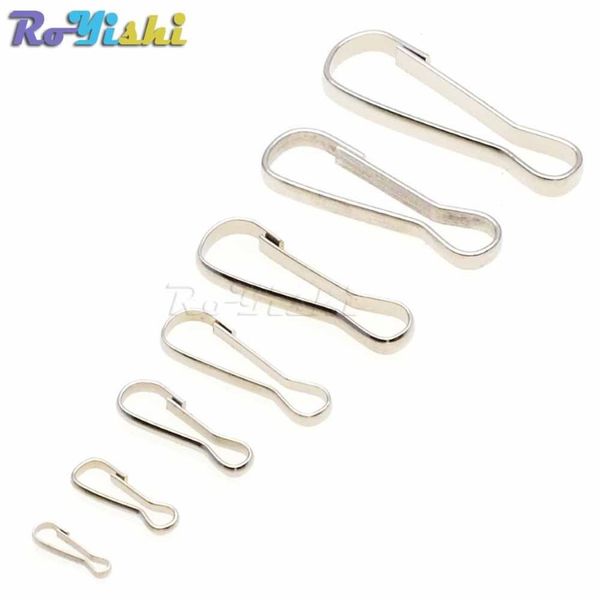 200 unids / lote Multi Tamaño Monedero de Metal Cremallera PULLS Snap Spring GANCHOS Paracord Lanyards Lariat Tarjeta de Teléfono ID Badge Holder2880