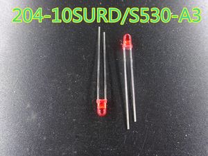 Elektronische componenten Diode 200 stks / partij Rode LED Lamp 204-10Surd / S530-A3 Op voorraad